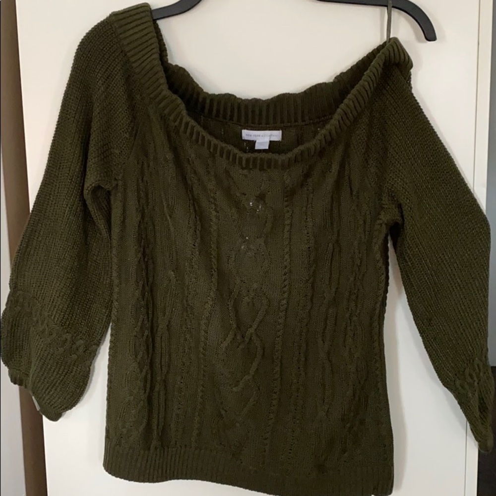 Off the shoulder sweater